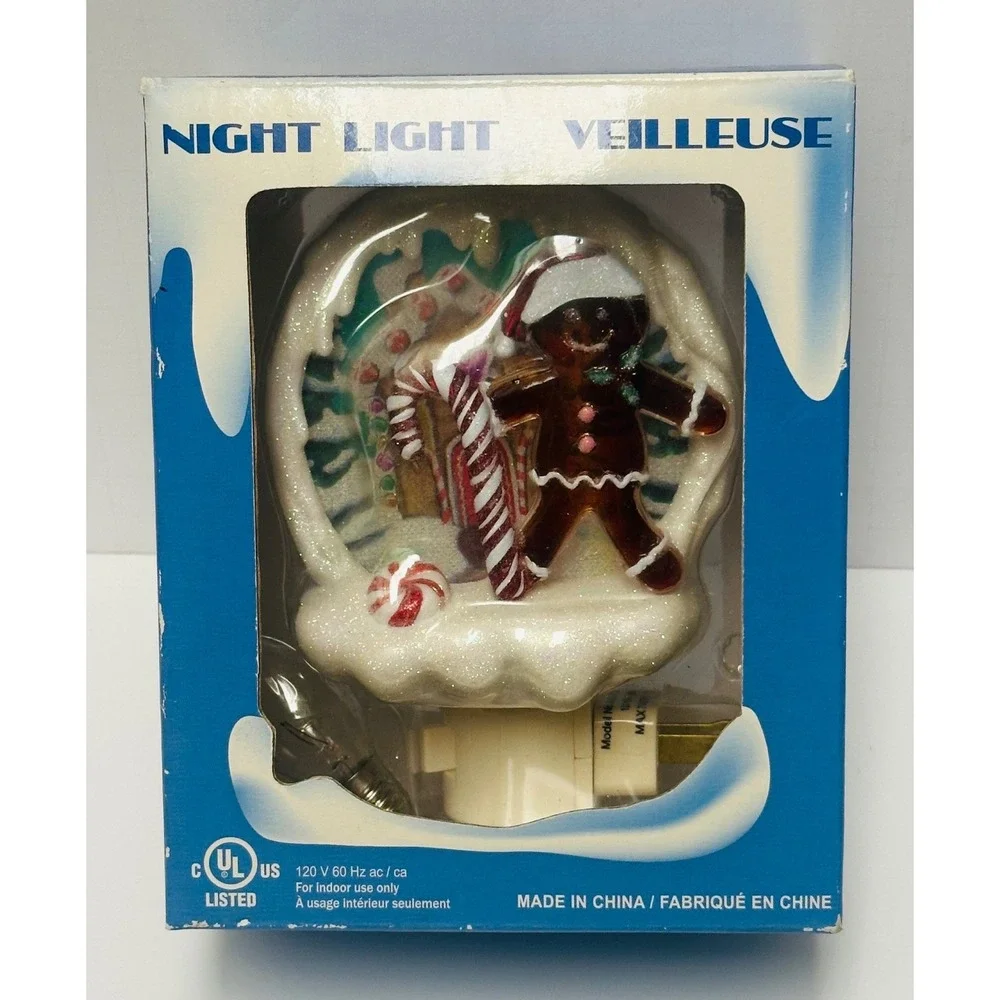 Costco Gingerbread Man Night Light Veilleuse 6